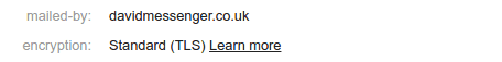 Gmail encryption Info